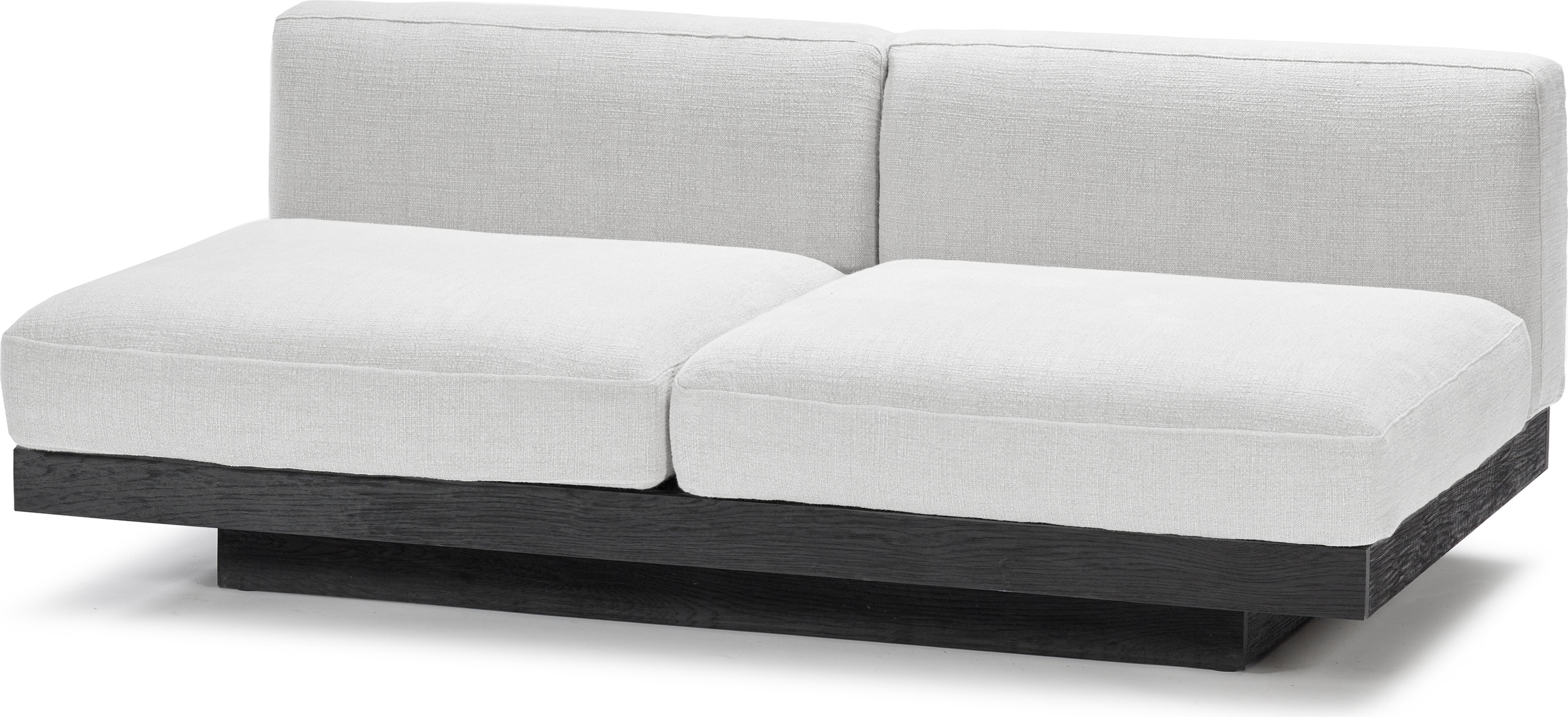 Rudolph Zweisitzer Sofa 186 cm, weiß