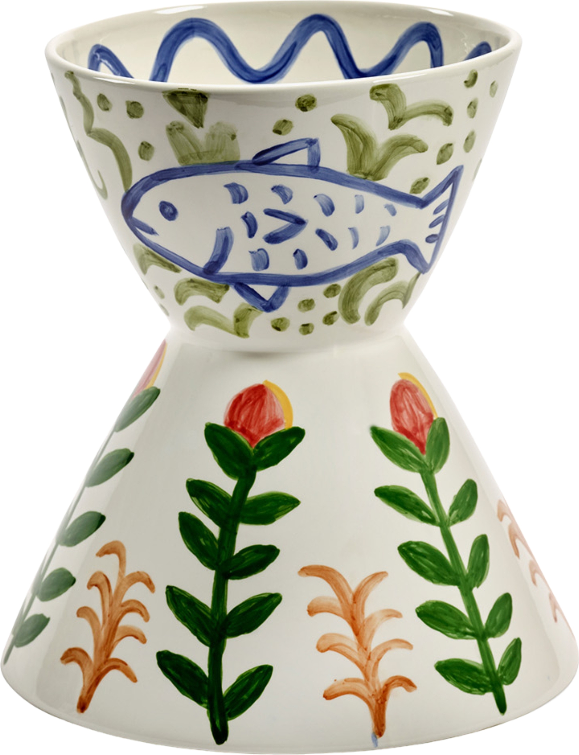 Steingutvasen Santiago De Borja Aguaje Dekovase 33 Cm