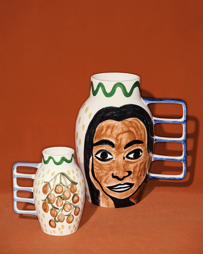 Santiago De Borja Pijuayo Vaza okrasna, 39 cm