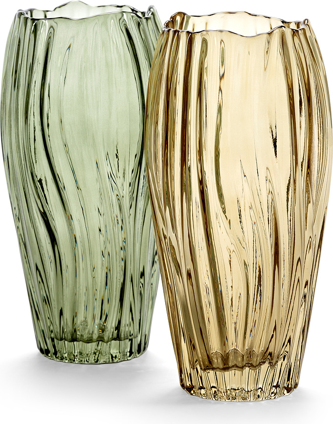 Serax Βάζο, 25 cm, πράσινο