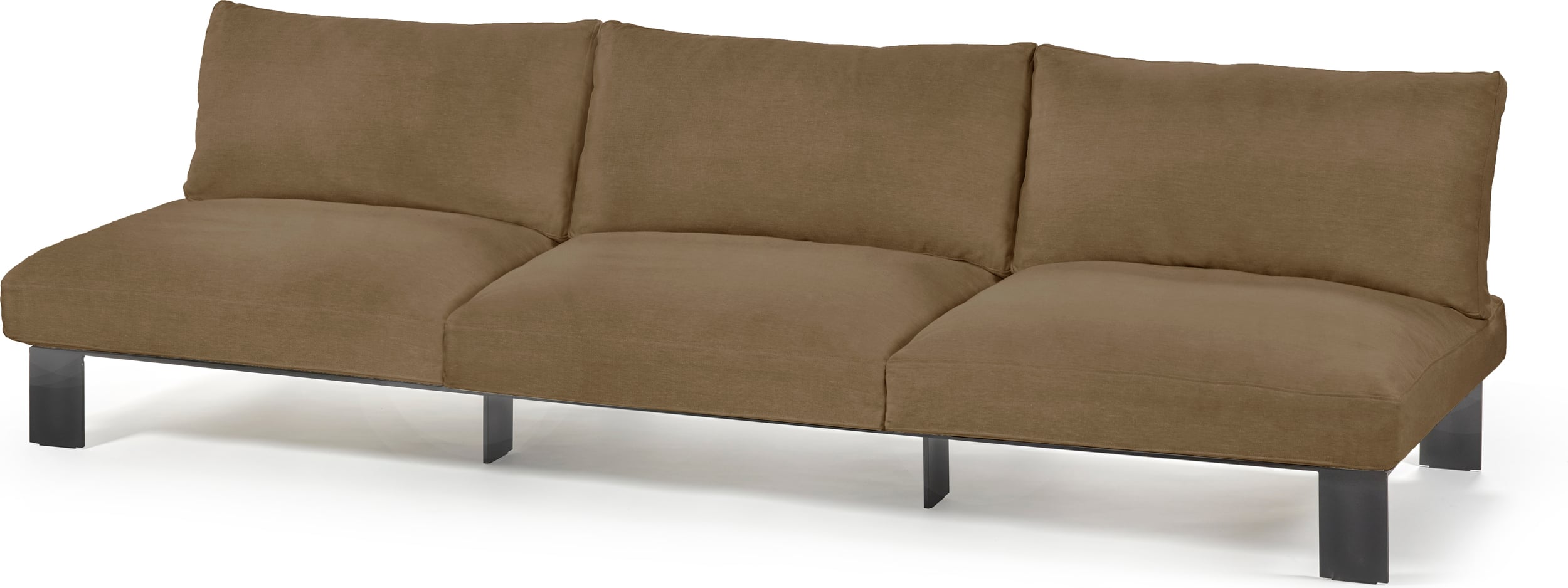 Serax Modulares 3-Sitzer-Gartensofa 273 cm, camel