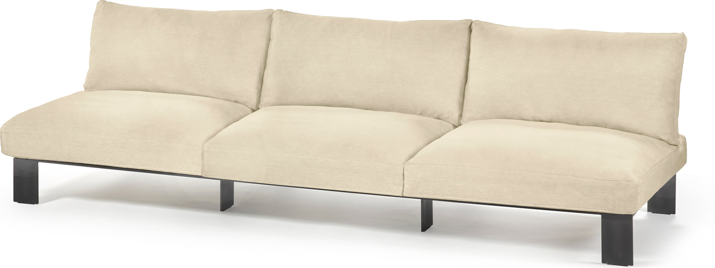 Serax Modulares Dreisitzer Sofa 273 cm, beige