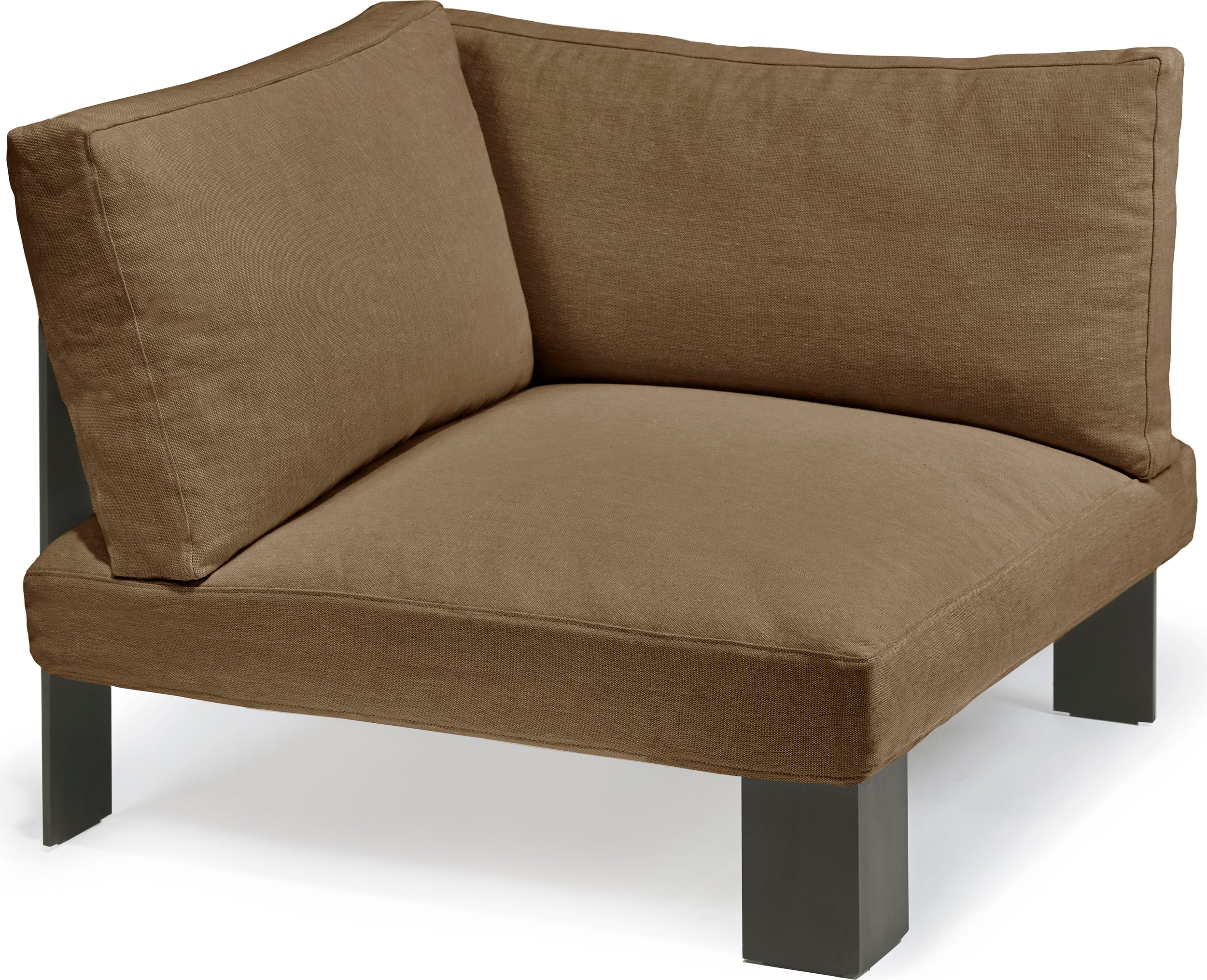 Serax Modulares Gartensofa Eckelement, 91 cm, camel