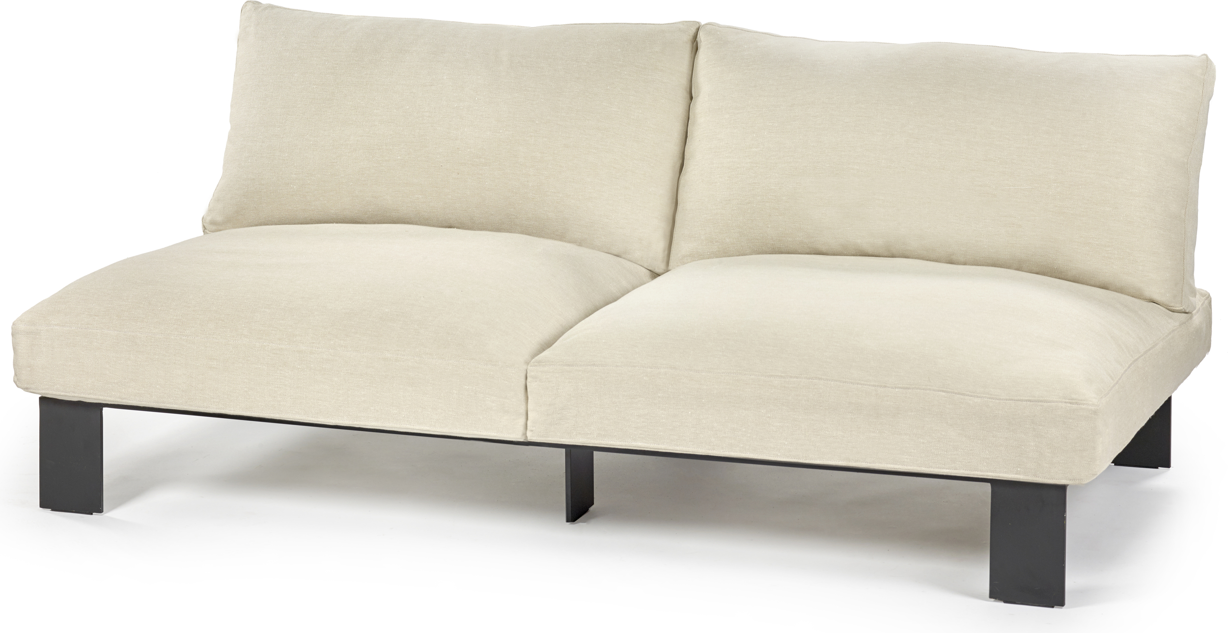 Serax Modulares Gartensofa Zweisitzer, 182 cm, beige
