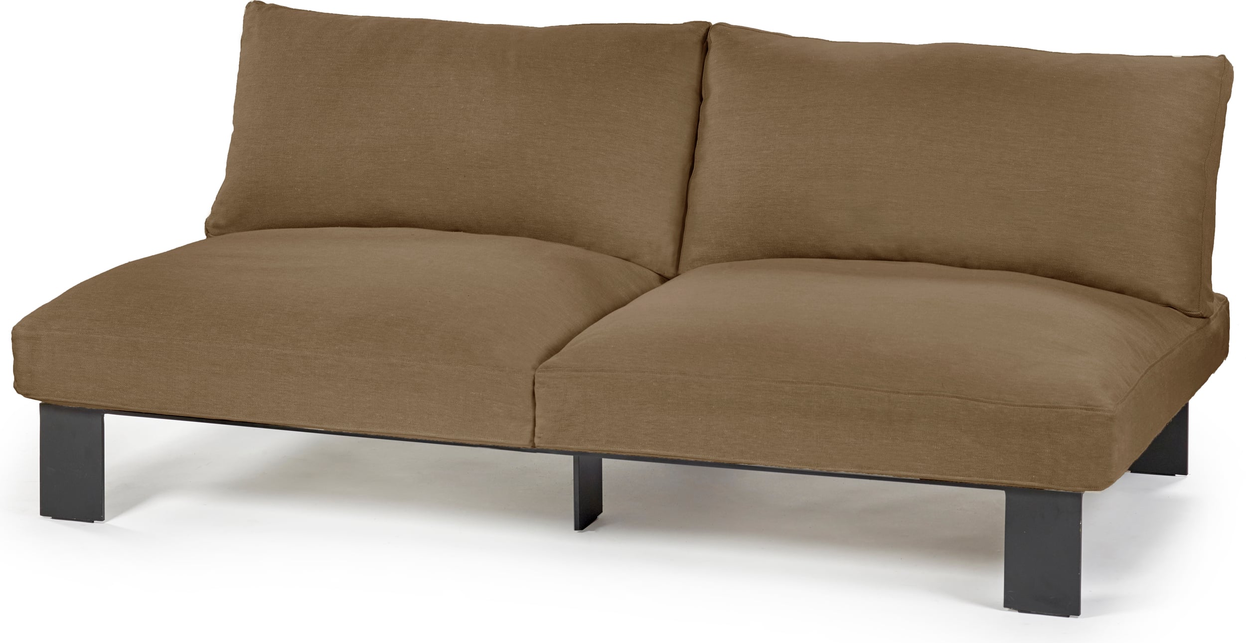 Serax Modulares Gartensofa Zweisitzer, 182 cm, camel