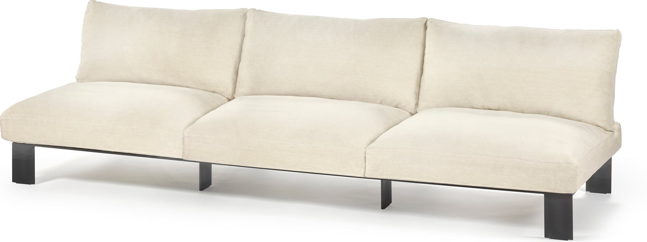 Serax Modulsofa Dreisitzer, 273 cm, elfenbeinfarben