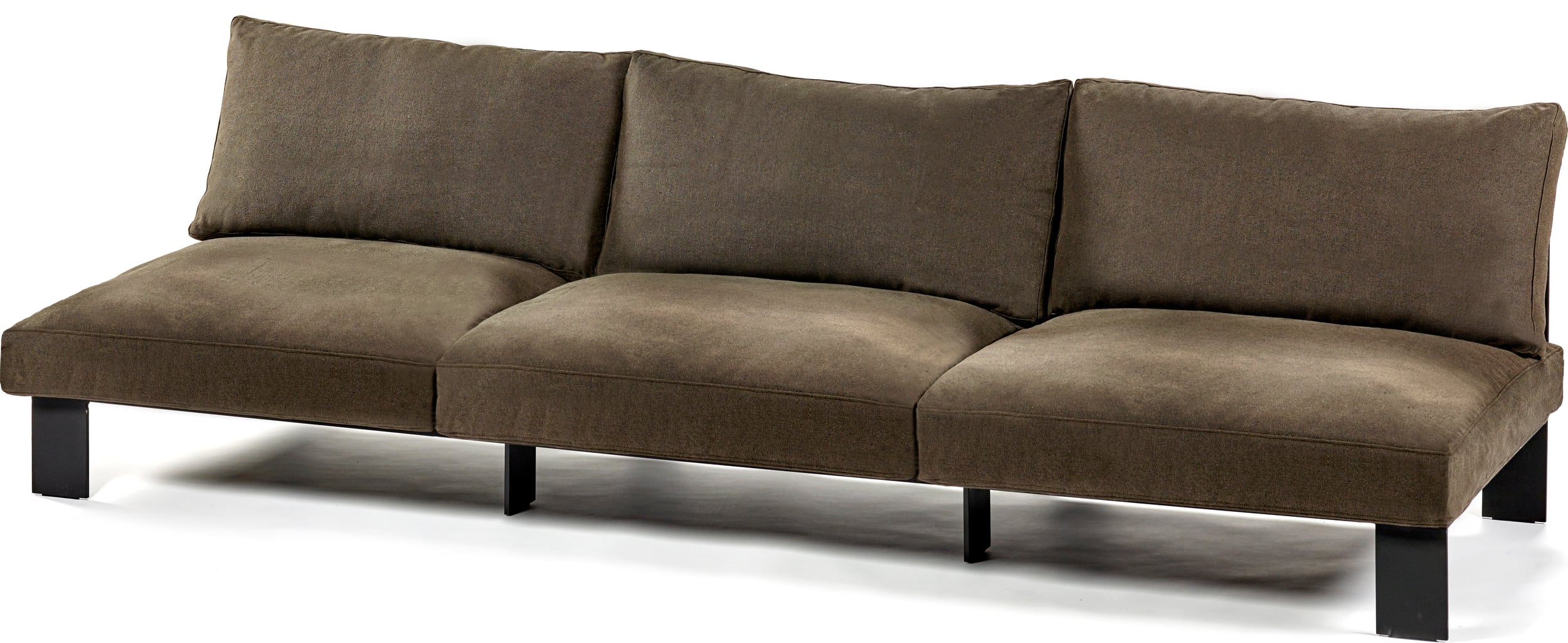 Serax Modulsofa Dreisitzer 273 cm, graubraun