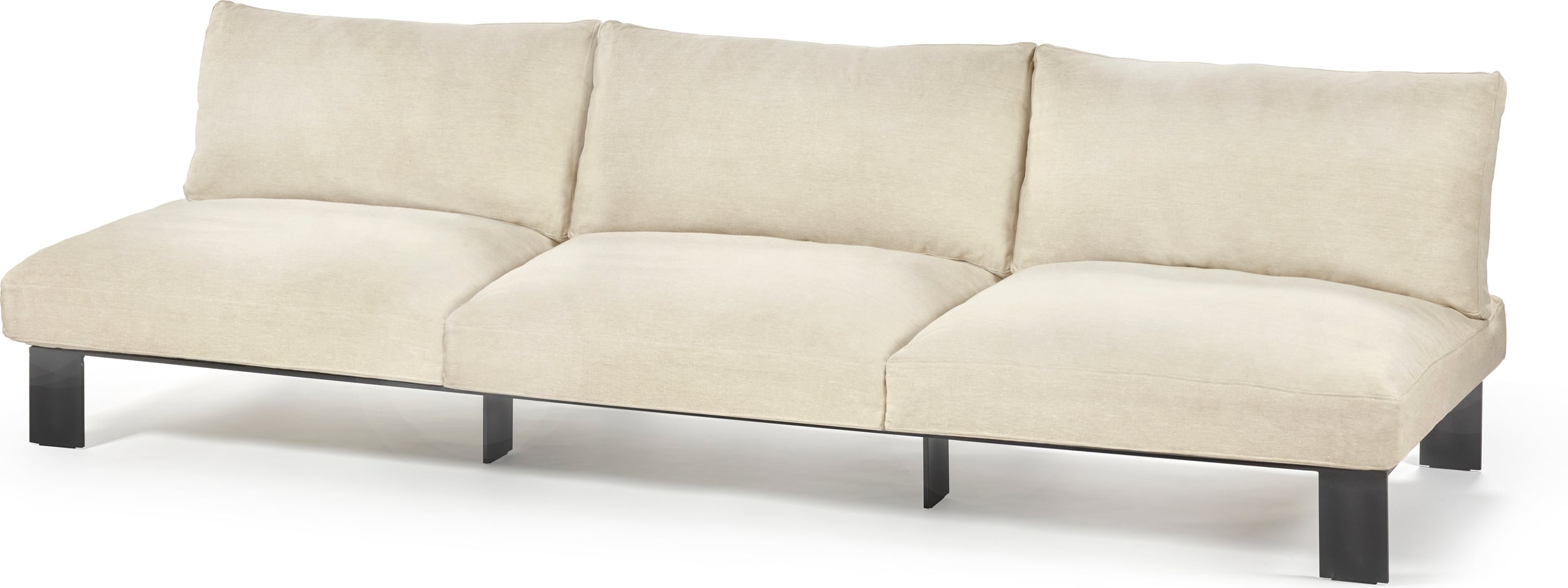 Serax Modulsofa Dreisitzer, 273 cm, sandfarben