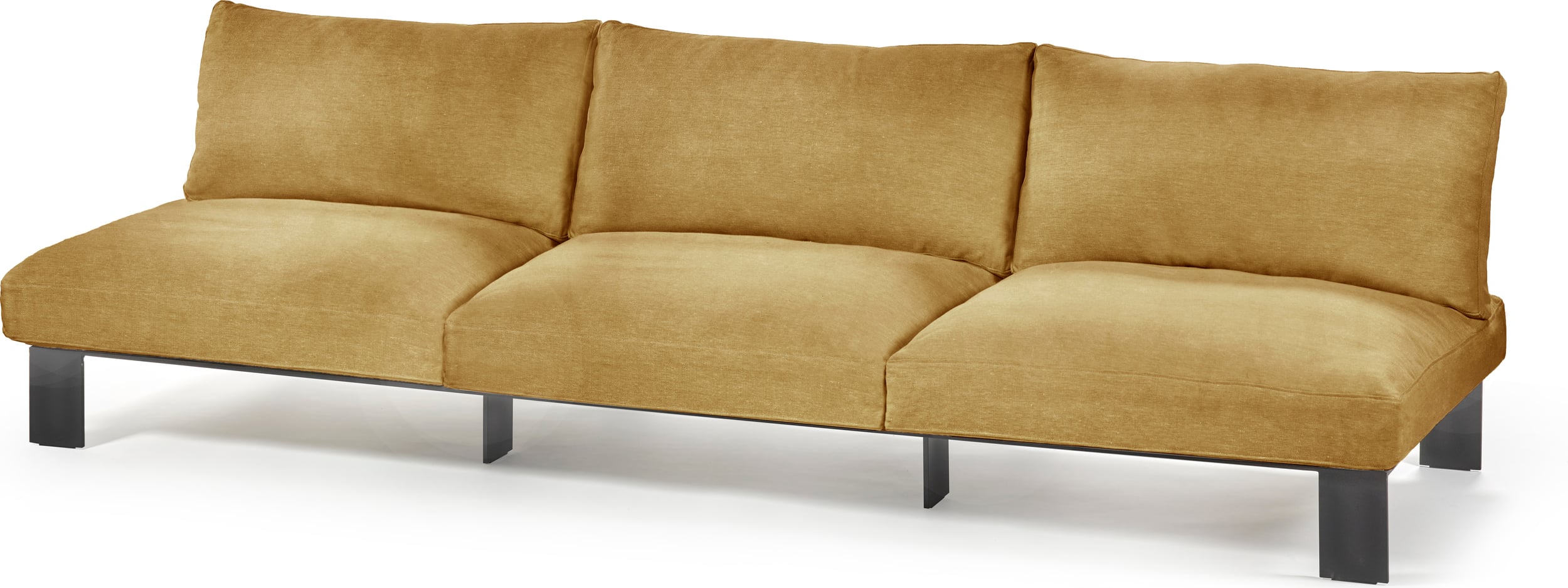 Serax Modulsofa Dreisitzer 273 cm, senffarben