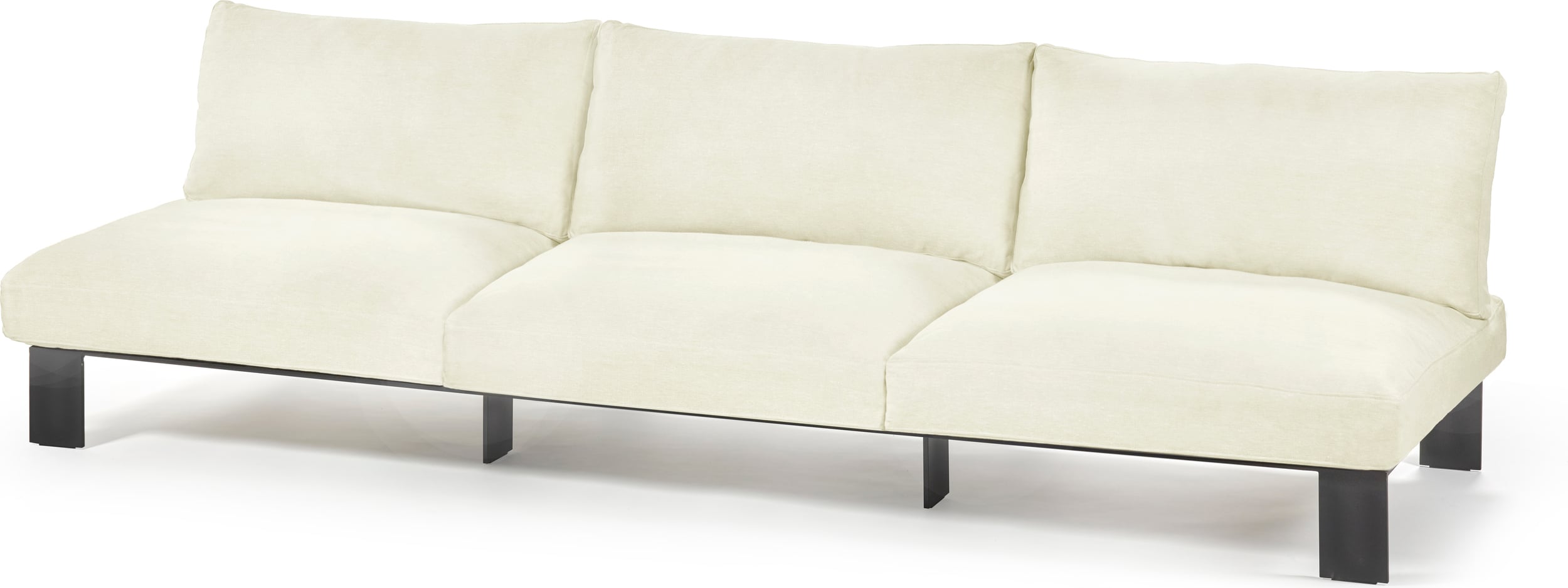 Serax Modulsofa Dreisitzer 273 cm, weiß
