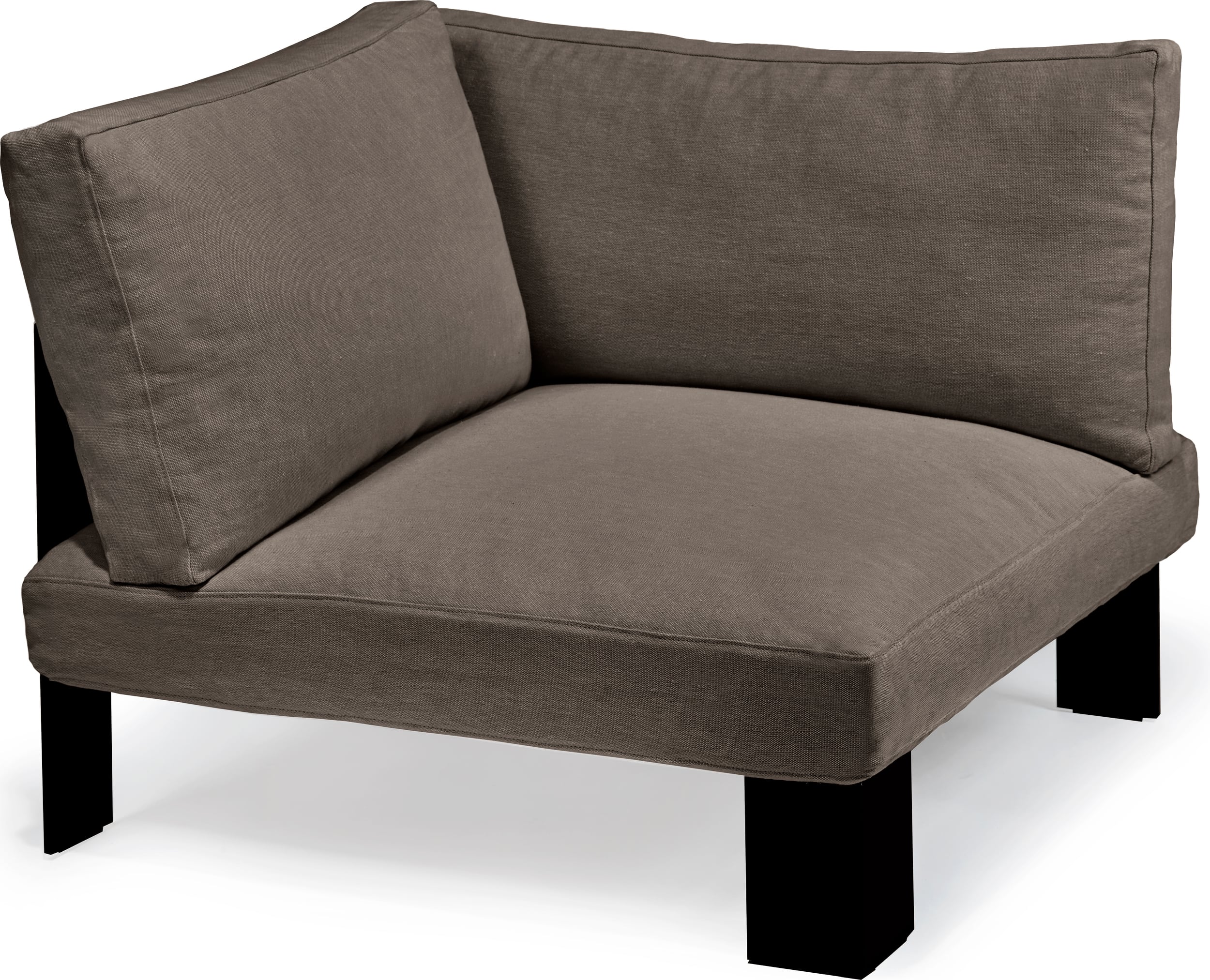 Serax Modulsofa Eckelement 91 cm, braungrau