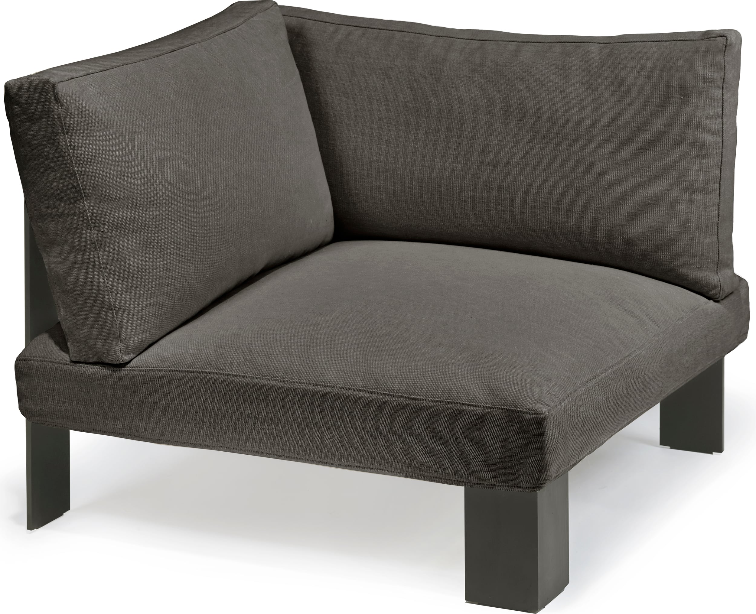 Serax Modulsofa Eckelement 91 cm, dunkelgrau