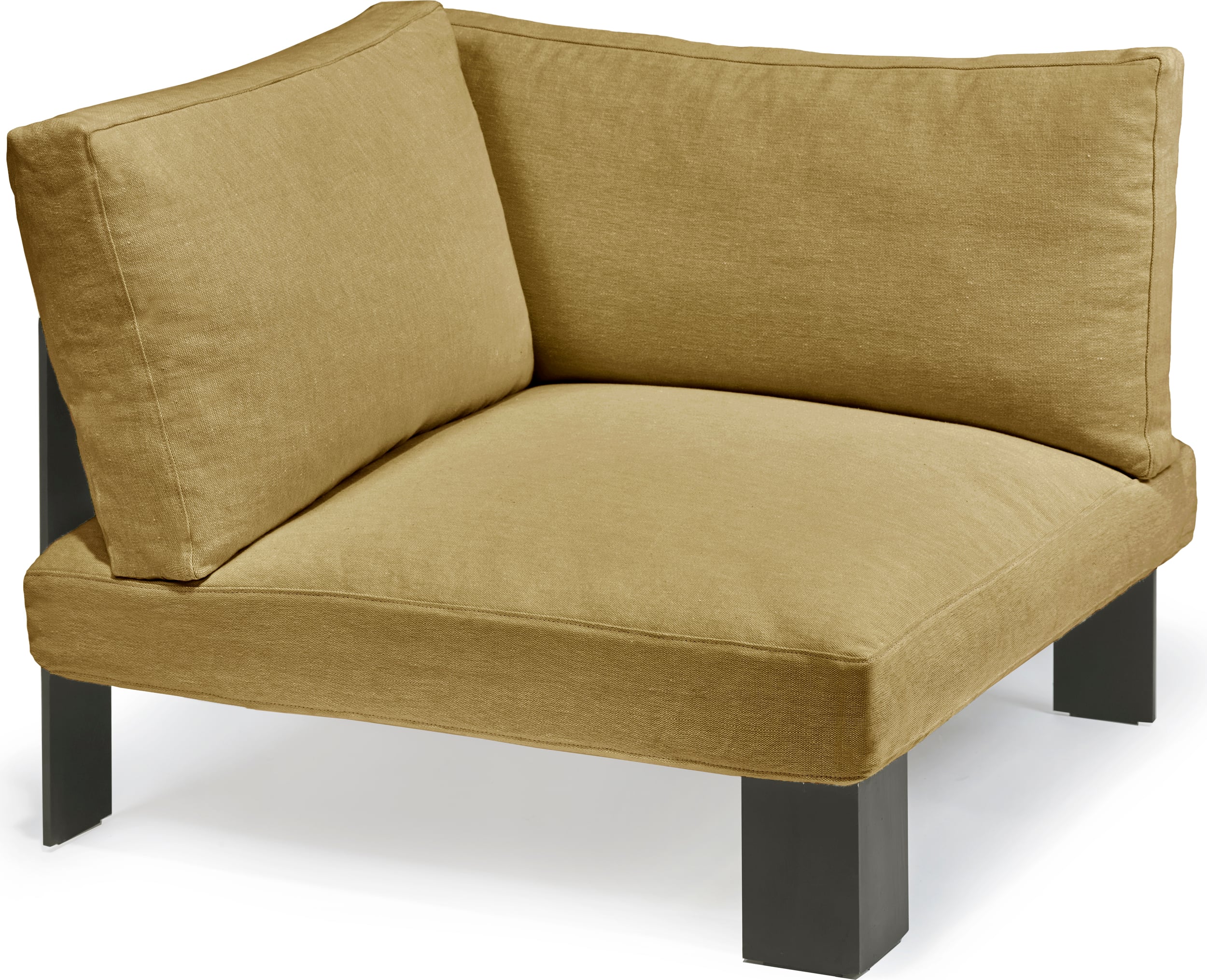 Serax Modulsofa Eckelement 91 cm, senffarben