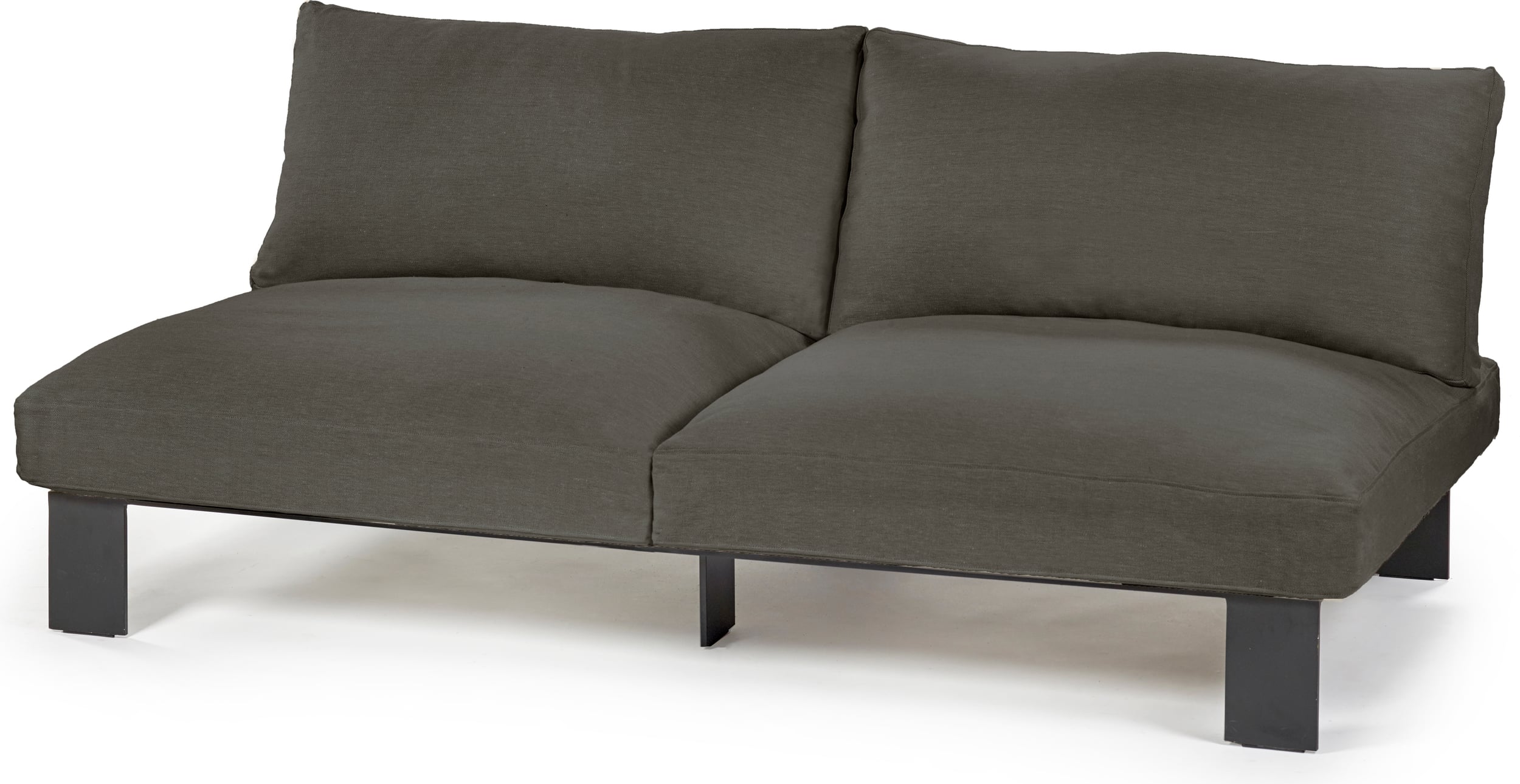 Serax Modulsofa Zweisitzer 182 cm, dunkelgrau
