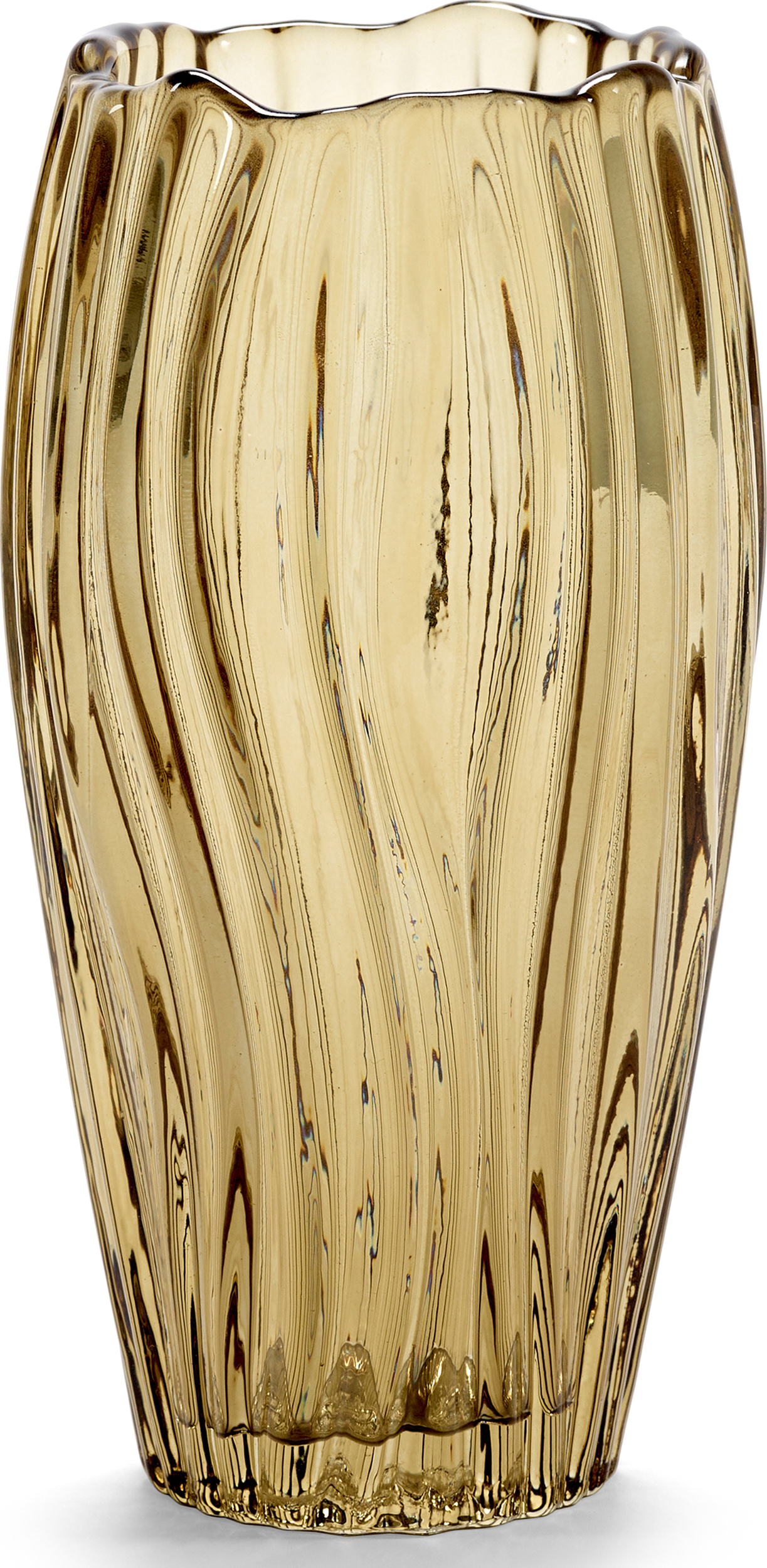 Glasvasen Serax Vase Schmal 20 Cm, Gelb