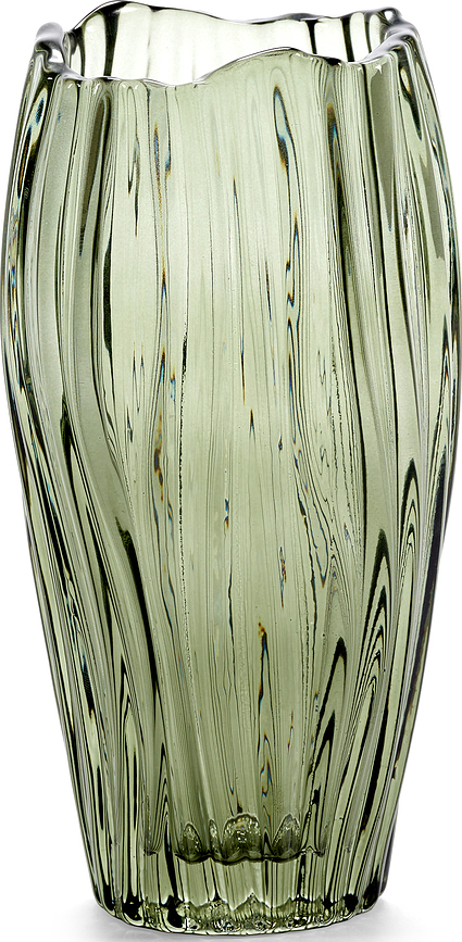 Serax Vaza ozka, 20 cm, zelena