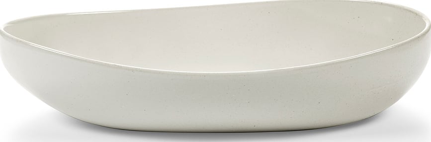 Servírovací mísa Out of Lines oválná 36 cm, lomená bílá