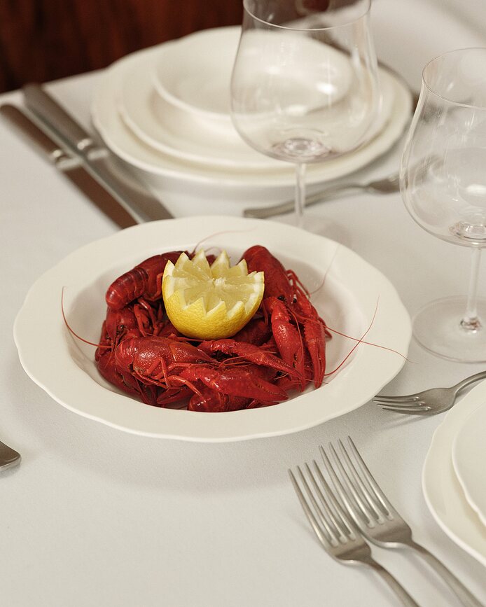 Platos hondos Silhouette 27 cm, blanco, 4 unidades