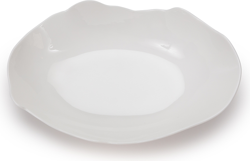 Set de 6 platos hondos de cerámica Perfect Imperfection, ovalados, 23 cm