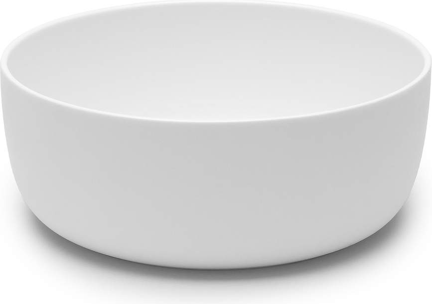 Set de cuencos altos de cerámica Base, blanco, 4 unidades