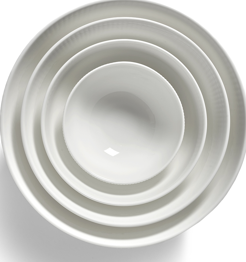 Set de cuencos Nido °1, 12 cm, blanco, 4 unidades