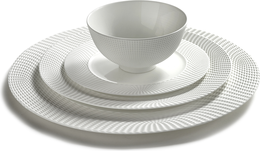 Set de cuencos Nido °1, 12 cm, blanco, 4 unidades