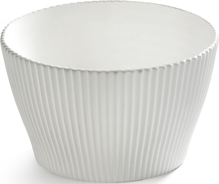 Set de cuencos de cerámica Nido 2, blanco, 4 unidades