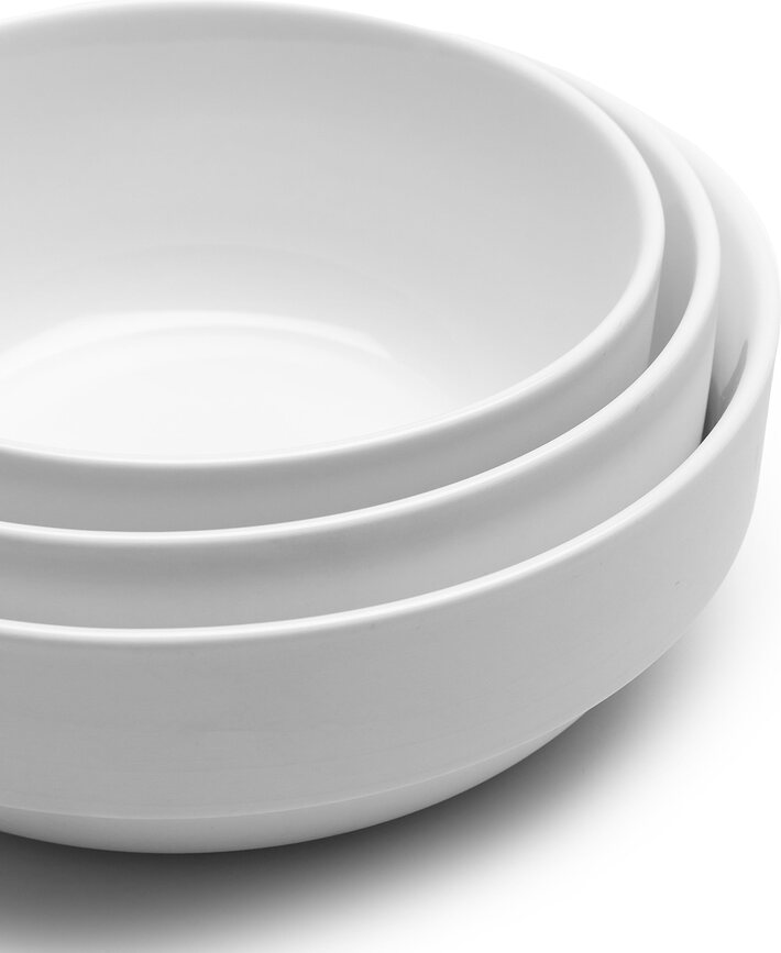 Cuencos de cerámica Passe-partout, 18 cm, blanco mate, 4 unidades