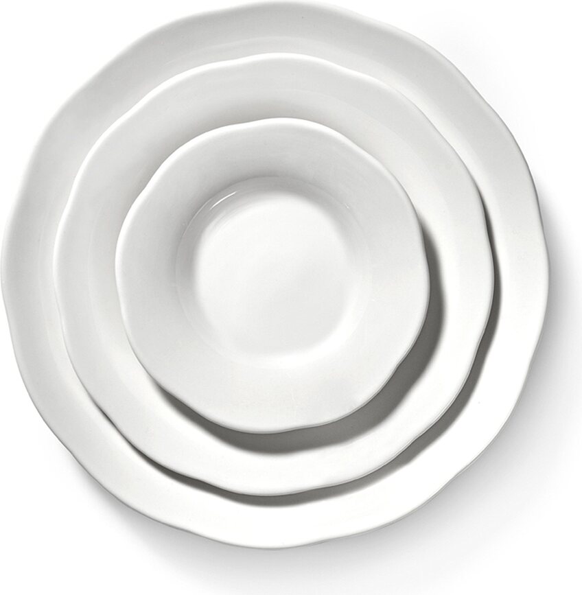 Cuencos para aperitivos Silhouette 18,5 cm, blanco, 4 unidades