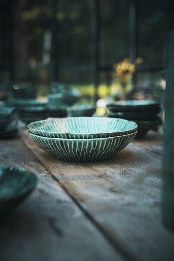 Set de cuencos para servir Verde Lanza, 26 cm, 2 unidades