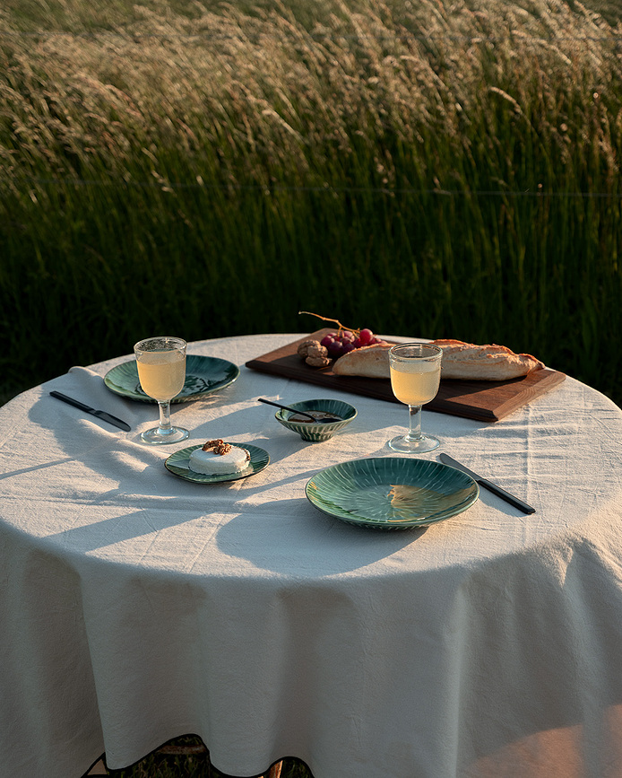 Set de platos de desayuno Verde Lanza, 22 cm, 2 unidades