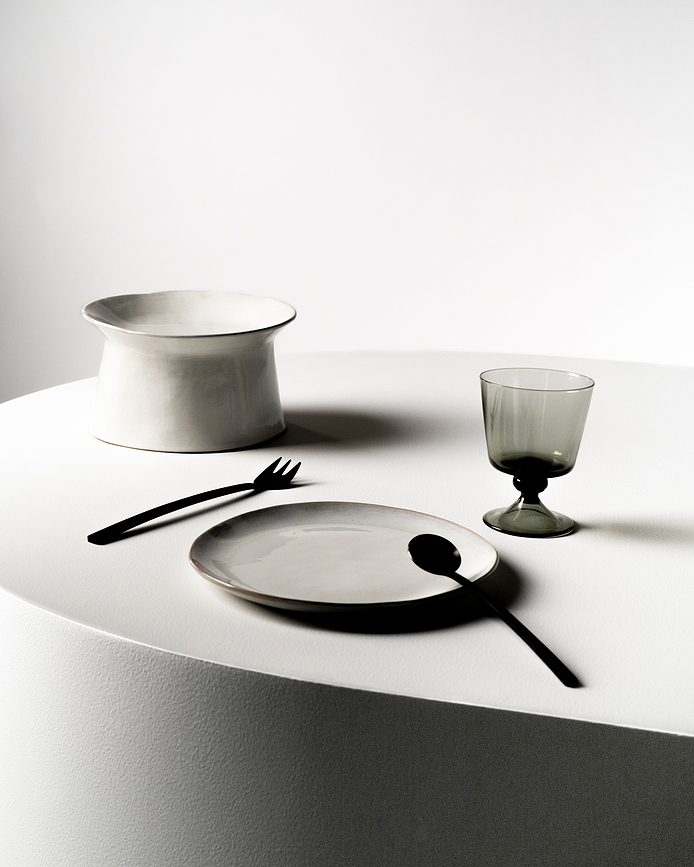 Set de platos de postre La Mère, 18 cm, rojos, 2 unidades