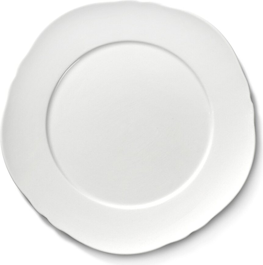 Set de platos de postre Silhouette, blanco, 4 unidades