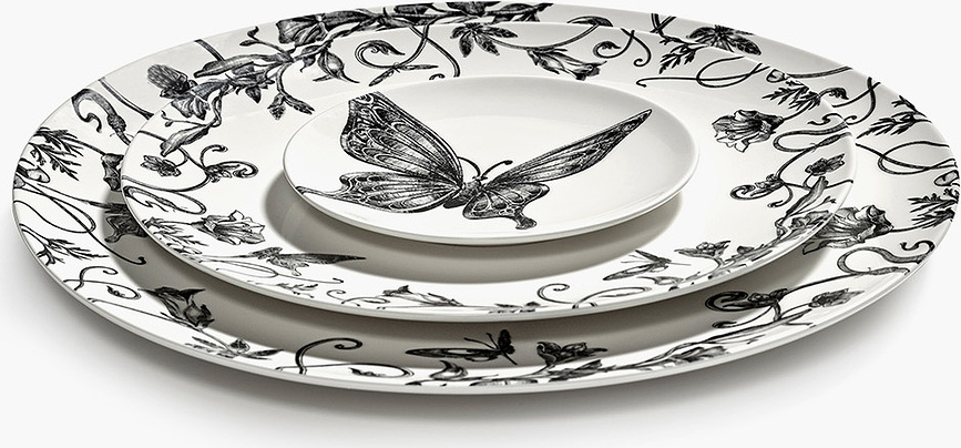 Set de platos llanos Unity Enchanted Garden, 23,5 cm, 2 unidades