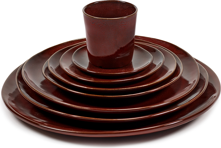 Set de platos para servir La Mère, 30,5 cm, rojos, 2 unidades