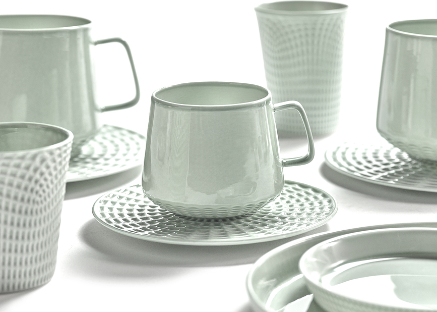 Set de tazas de café lungo Nido 150 ml, verde, 4 unidades