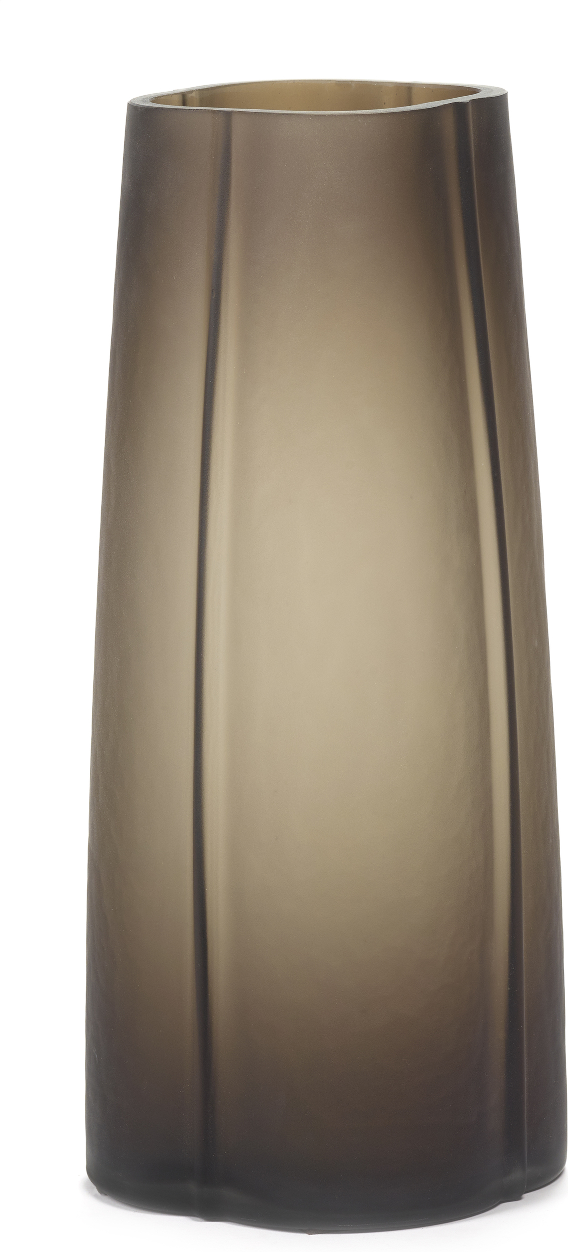 Shapes Vase 40 cm, braun