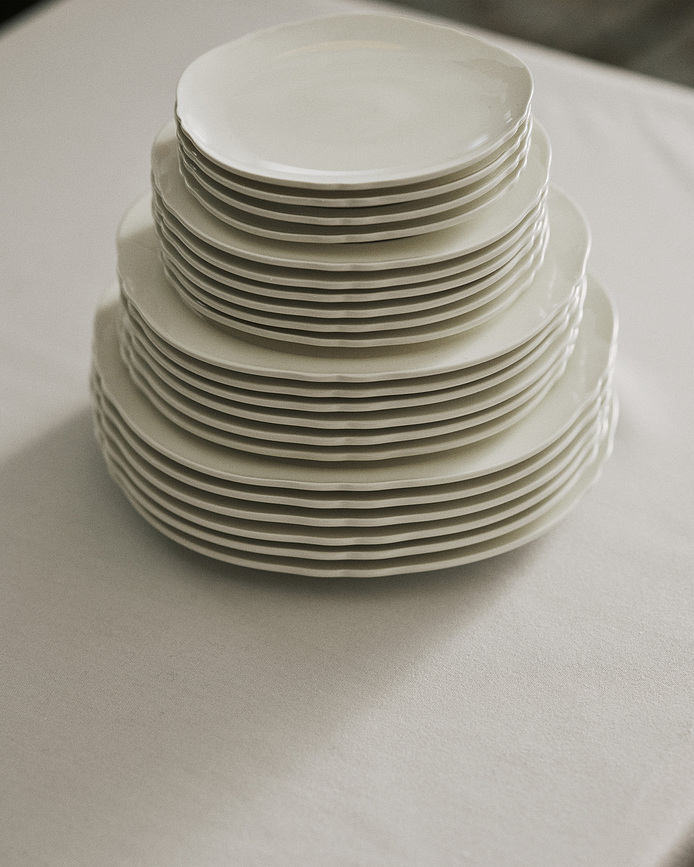 Silhouette Assiette à Dessert 17 cm, blanche