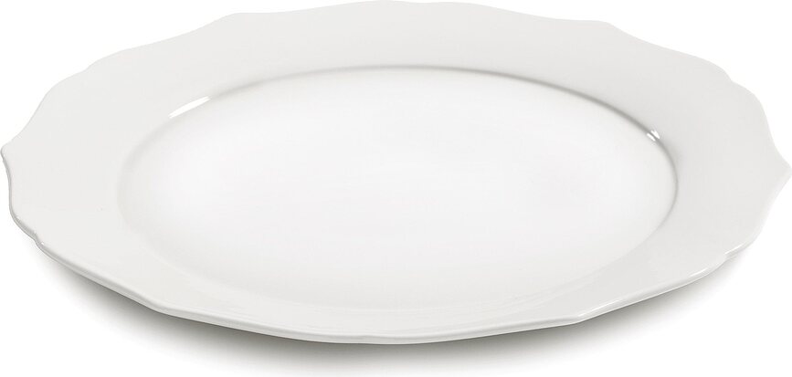 Silhouette Assiettes plates 26 cm, blanches, lot de 4