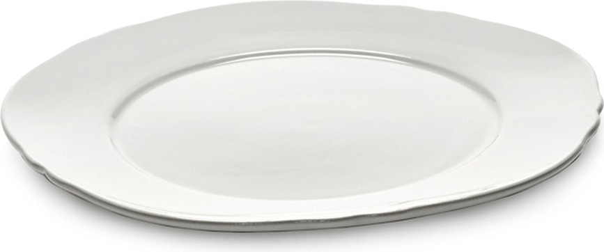 Silhouette desserttallerken hvid