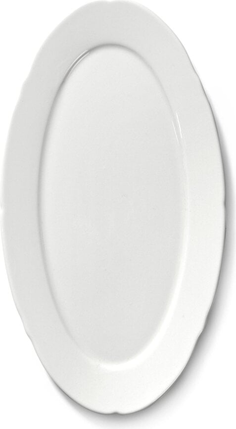 Silhouette ovale serveerschalen 18,5 cm, wit, 4 st.
