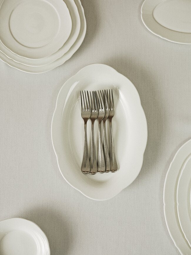 Silhouette Ovalni tanjuri za posluživanje visoki 30 cm bijeli 2 kom.