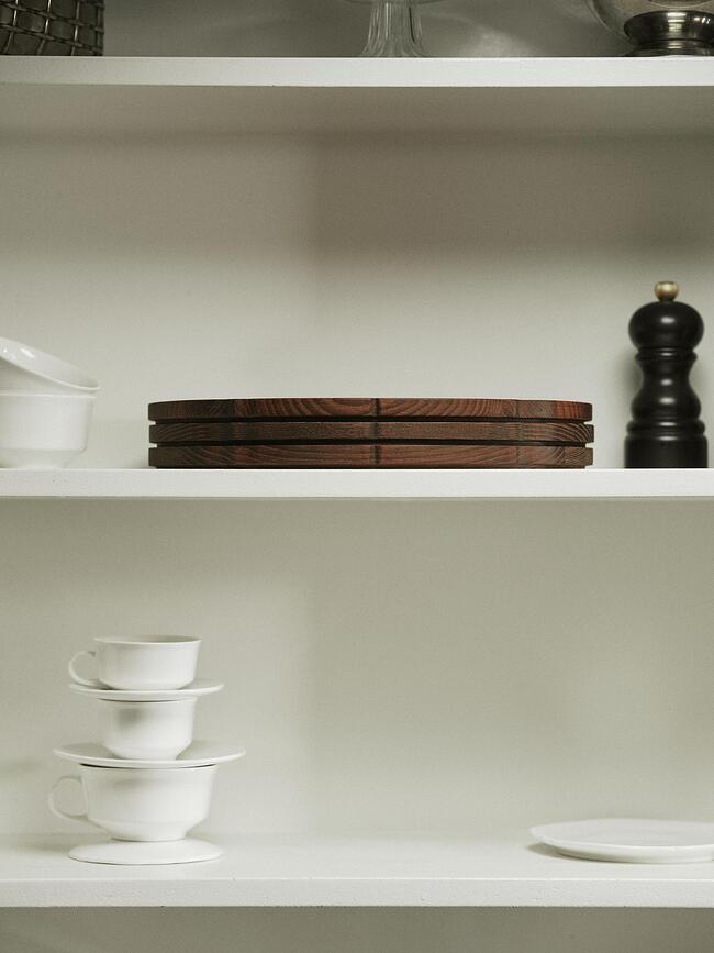 Silhouette Pladanj za posluživanje tamni jasen