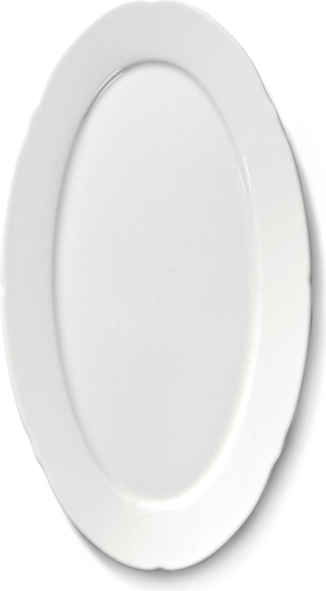 Silhouette Servierplatten oval 18,5 cm, weiß, 4 St.