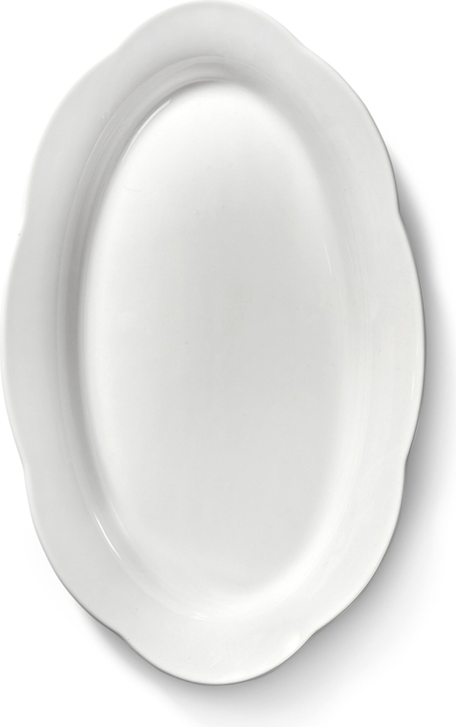 Ovale Servierplatten Silhouette Servierplatten Oval Hoch, 24, 5 Cm, Weiß, 2 St.