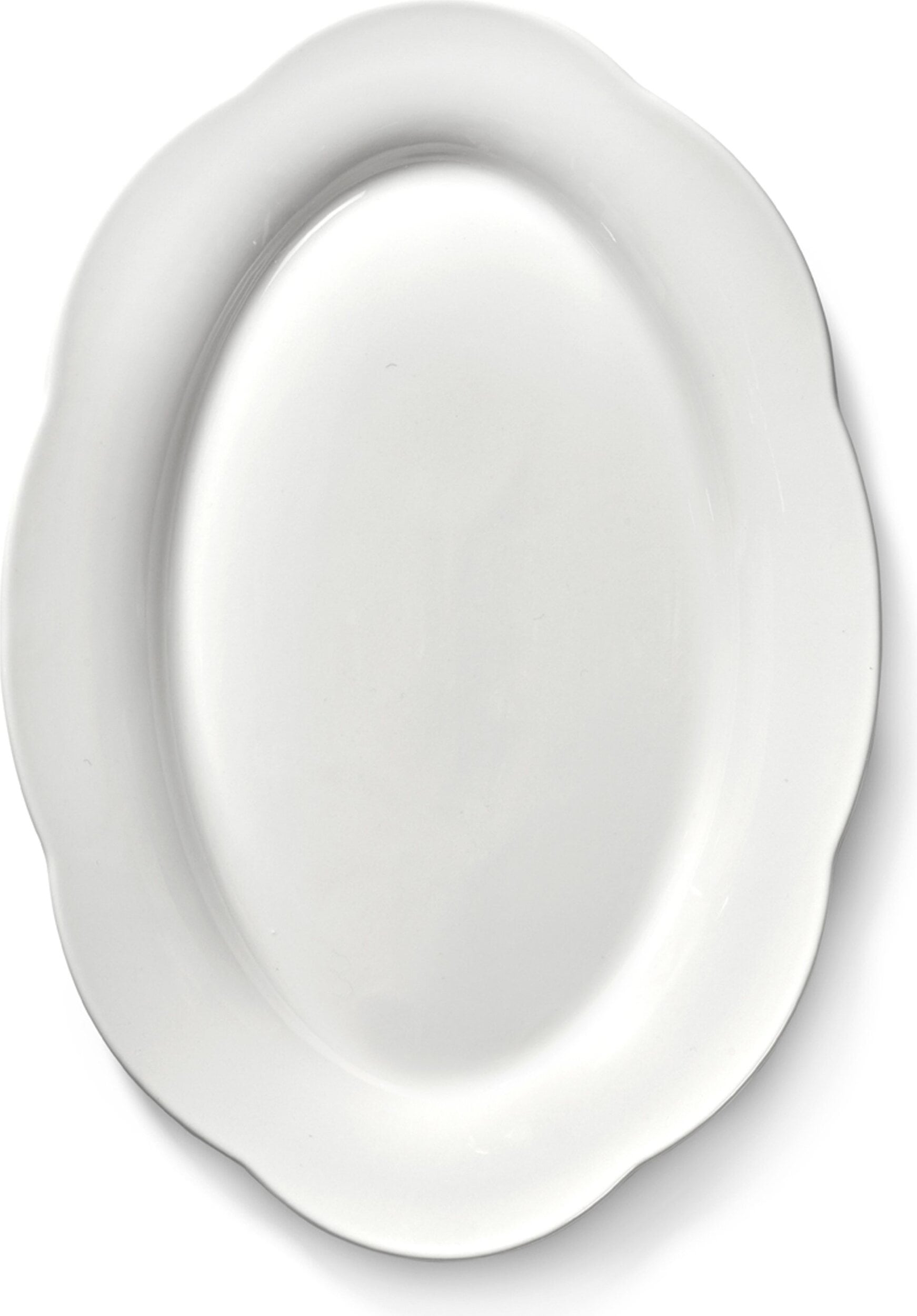 Silhouette Servierplatten oval hoch, 30 cm, weiß, 2 St.