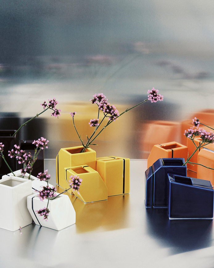 Silos Βάζα διακοσμητικά, πολύχρωμα, 3 τμχ