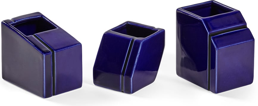 Silos Βάζα διακοσμητικά, μπλε, 3 τμχ