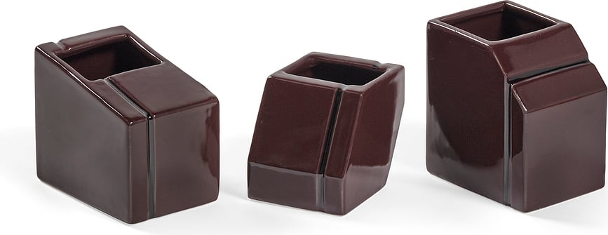 Silos Βάζα διακοσμητικά, μπορντό, 3 τμχ