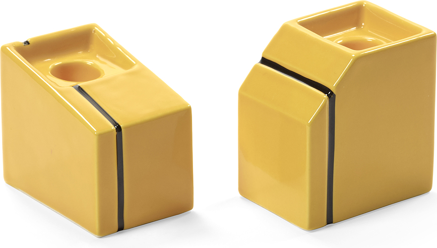 Silos Svijećnjaci za klasične svijeće žuti 2 kom.